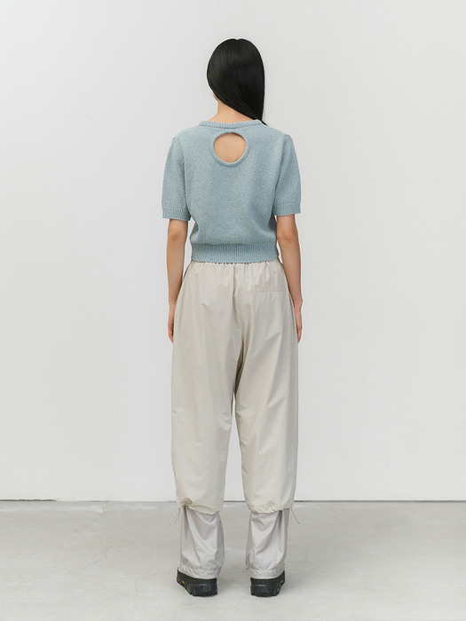 BACK CUT-OUT PULLOVER (SKY BLUE)