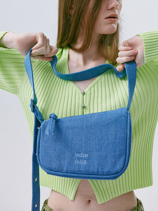 Slant shoulder bag_blue