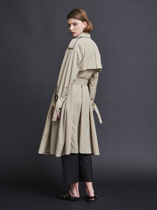 PIPING MAX TRENCH COAT_BEIGE