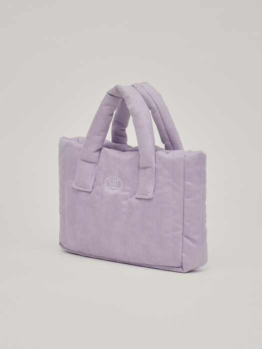 Suede Mini Padding Bag (Violet)