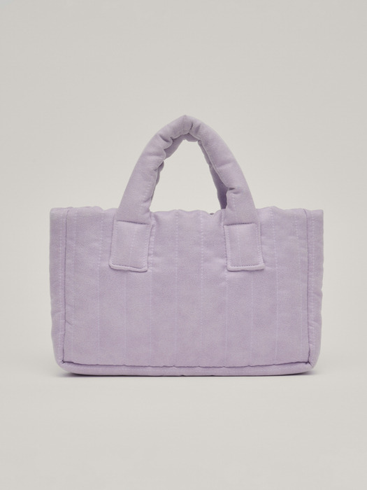 Suede Mini Padding Bag (Violet)