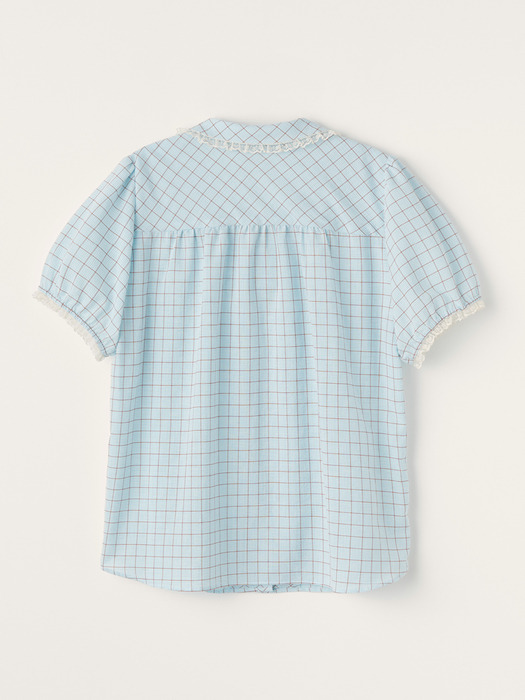 Sally Frill Blouse (Baby Blue)