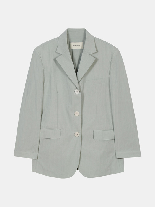 oversized summer jacket (mint grey)