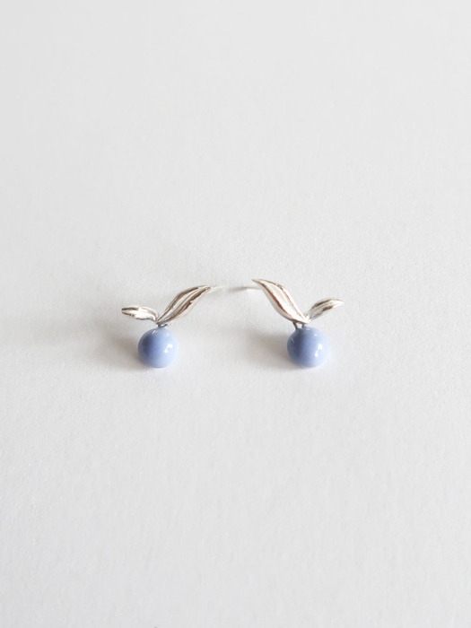 silver 925 Summer fruit earring [indi blue]