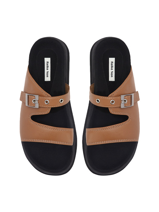 Buckle Sandals / Brown