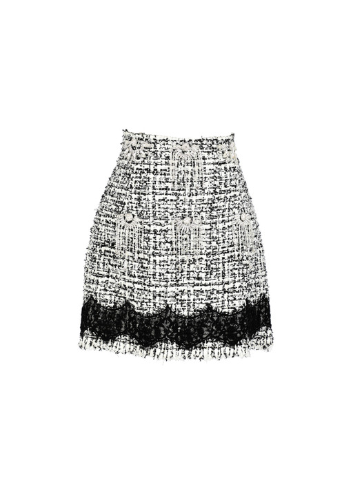 23SS Tweed A-Line Skirt