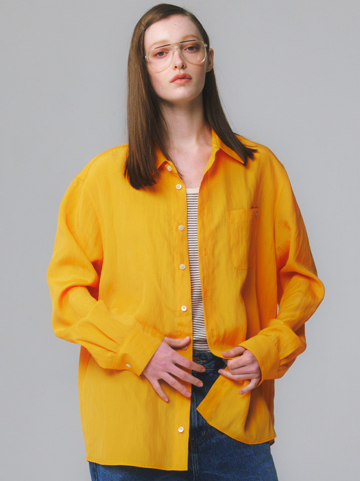 Viscos Silky Shirt / Orange