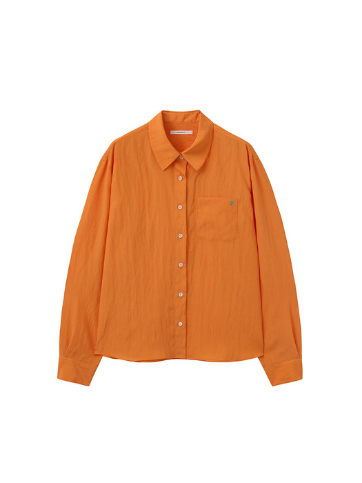 Viscos Silky Shirt / Orange