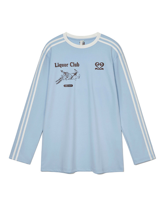 Football Long-Sleeve Shirt Light Blue