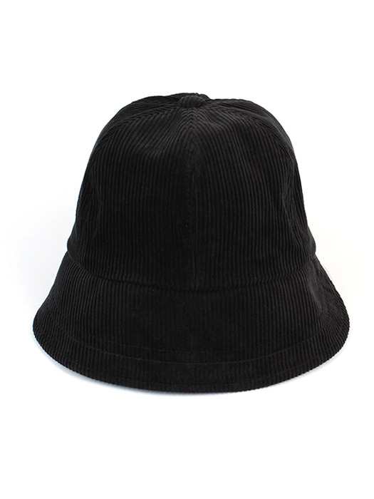 Backopen Black Corduroy Bucket Hat 버킷햇