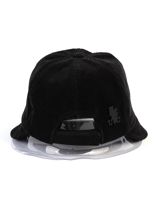 Backopen Black Corduroy Bucket Hat 버킷햇