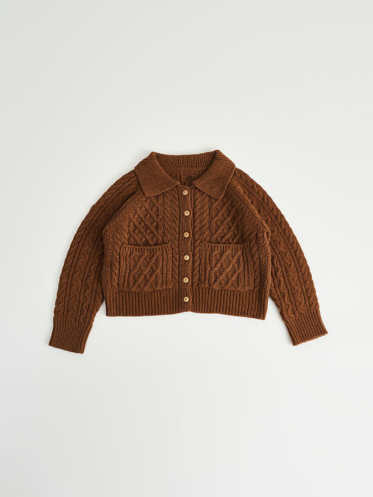 Ramswool Cable Collar Cardigan