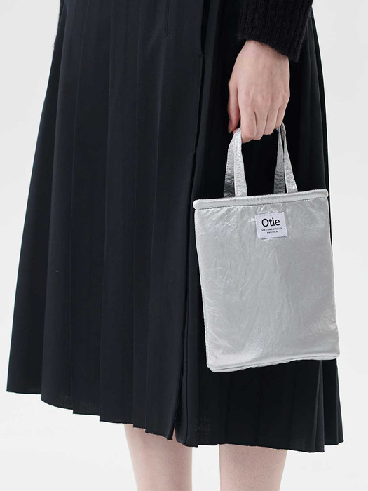 Micro tote bag [Silver]