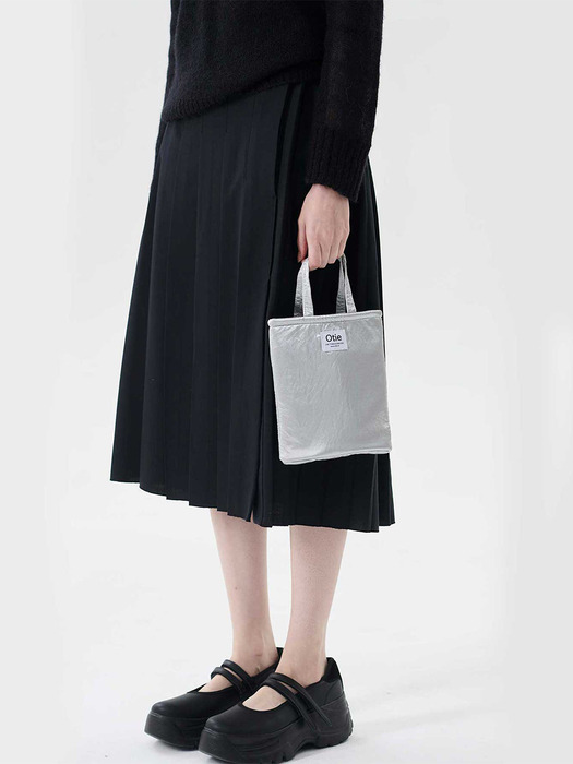 Micro tote bag [Silver]