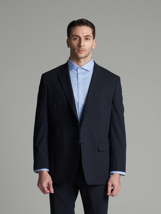 [M~5XL] Basic Single Set-up Blazer_navy