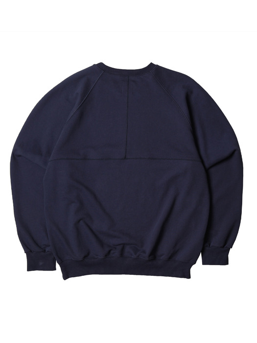 BIO WASHED SWEAT SHIRTS (MIDNIGHT BLUE)