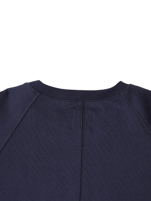 BIO WASHED SWEAT SHIRTS (MIDNIGHT BLUE)