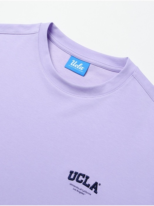남녀공용 리사이클 스몰 로고 라운드 티셔츠[VIOLET](UA4ST93_49)