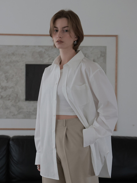 All-Day Oversized Shirts (White)