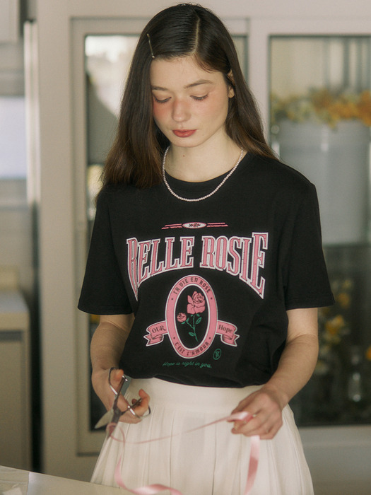 Belle Rose T-shirt - Black