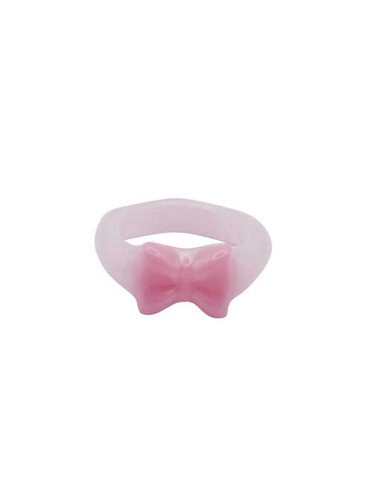 promise ribbon ring-pink