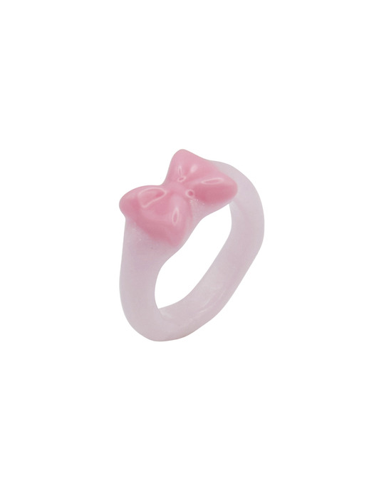 promise ribbon ring-pink