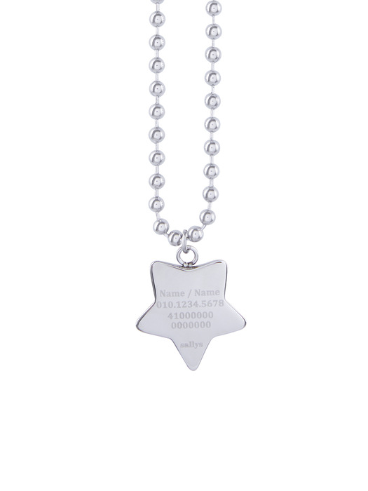 STAR NAMING NECKLACE_반려견 인식표