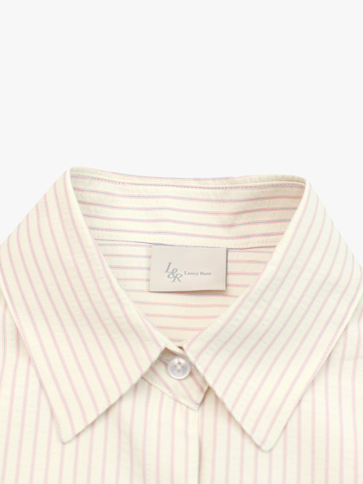 Seersucker Stripe shirts Pink