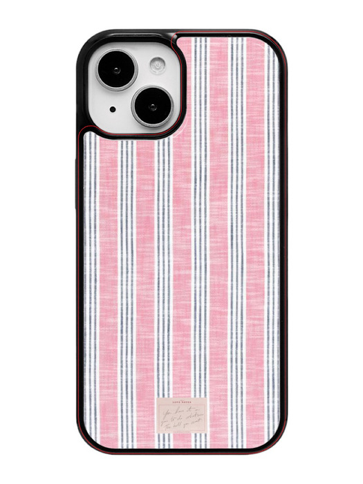 pink&navy stripe Epoxy Phone Case 아이폰 갤럭시 에폭시 케이스