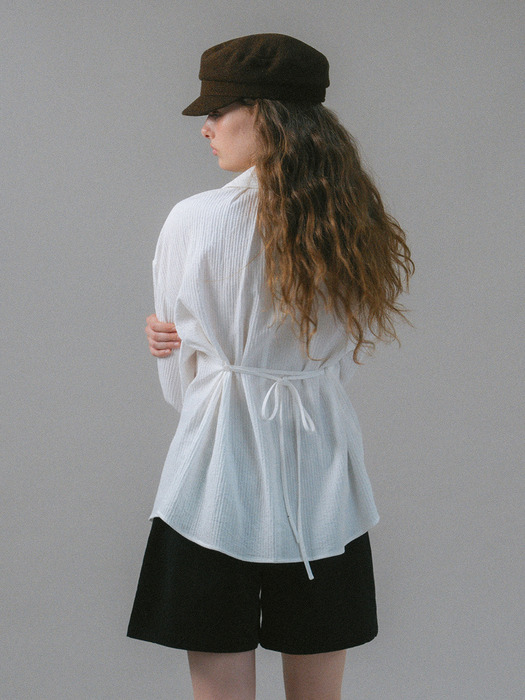 U Silhouette 3way Texture Shirt_2colors