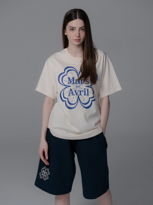 CLOVER TSHIRT_BUTTER BLUE