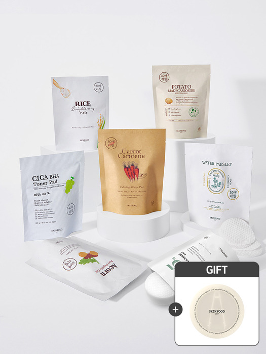 [3+2/교차] 패드 30매 리필 총5팩 (휴대용10매+케이스 증정)