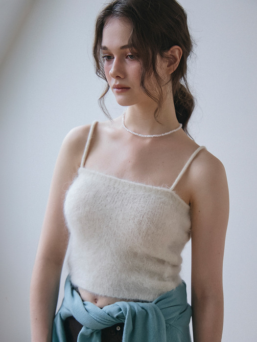 BABY ALPACA KNIT BUSTIER_IVORY