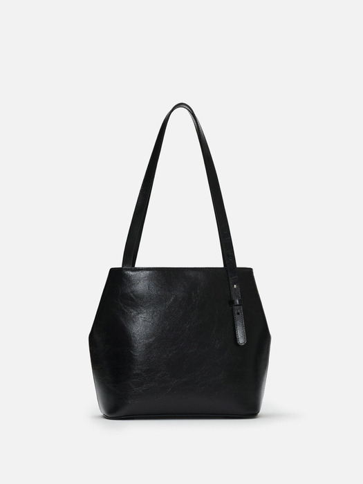 Medium Aline shoulder bag Wrinkled black