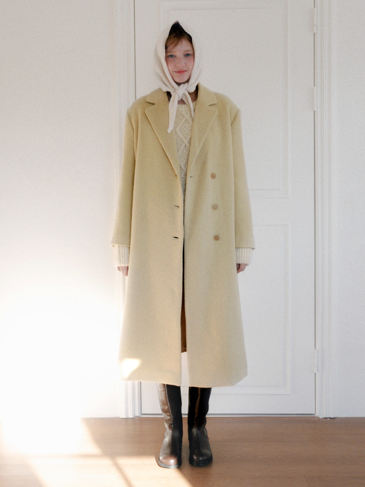 Wool Alpaca Long Coat_2 Colors