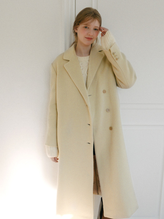 Wool Alpaca Long Coat_2 Colors