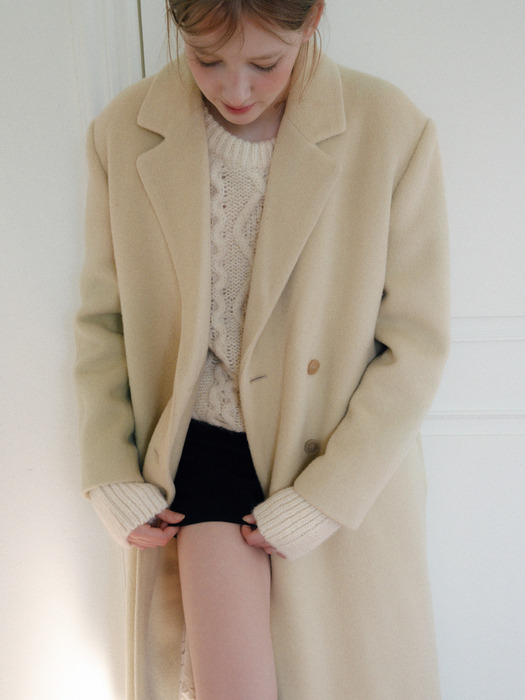 Wool Alpaca Long Coat_2 Colors