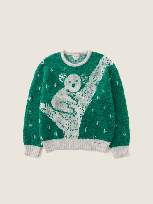 Koala Jacquard Knit (Green)