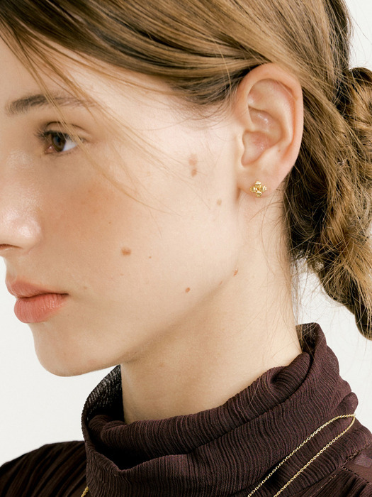 Clover mini Earring (Gold)