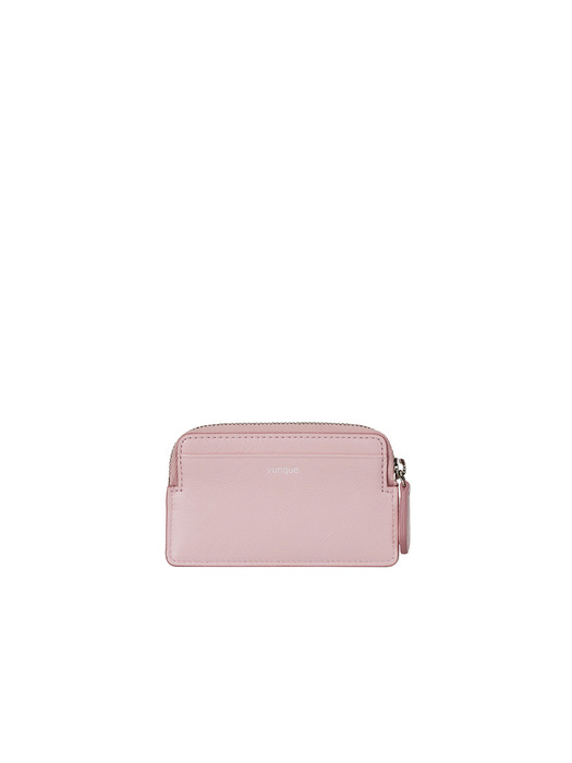 Perfec Slim Zipper Card Wallet (퍼펙 슬림 지퍼 카드지갑) Pale Pink