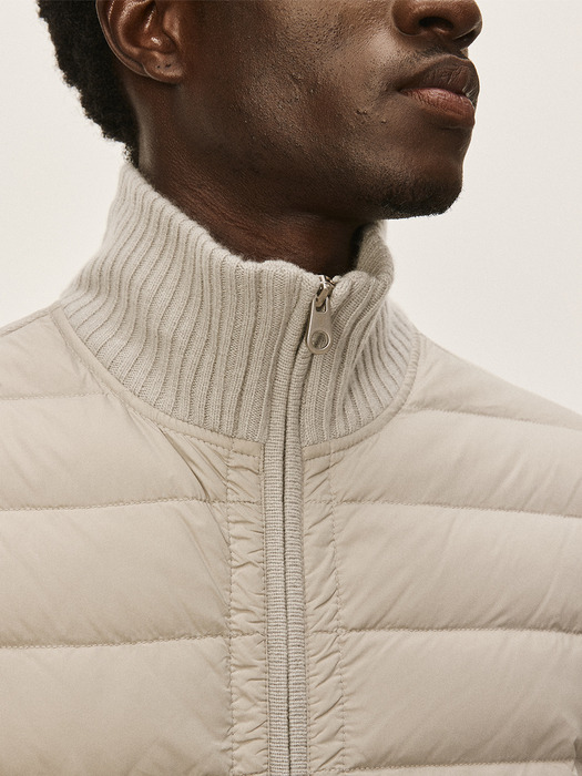 [Murray Allan]Half neck Zip-up Goose mix jacket_Shadow M43MOT010SD