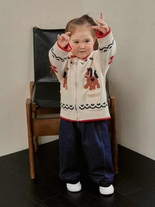 포니 니트 가디건