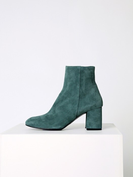 SUEDE ANKLE BOOTS - BLUE GREEN