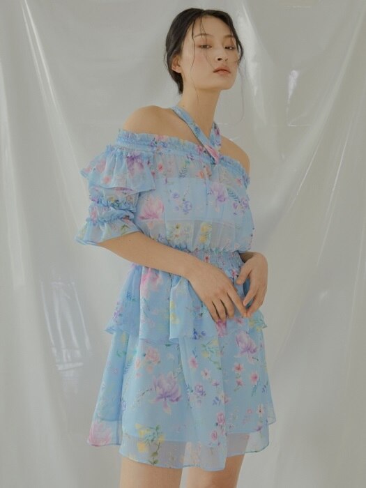 Rose Blanch Dress[Blue]