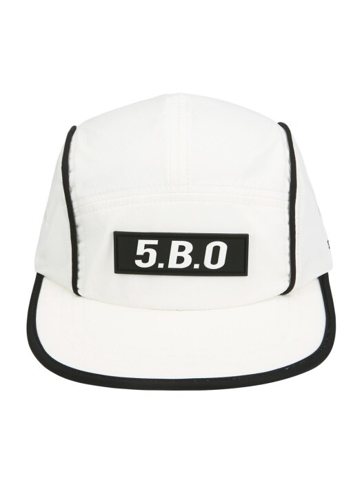 5.B.O BOX LOGO CAMP CAP_white