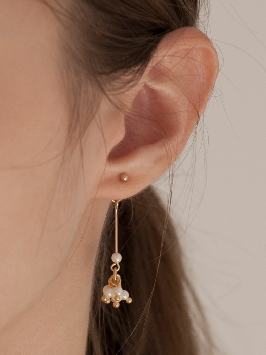 Blooming Pearl ```````drop``````` Earrings