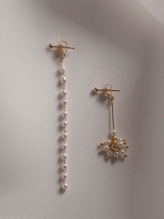 Blooming Pearl ```````drop``````` Earrings