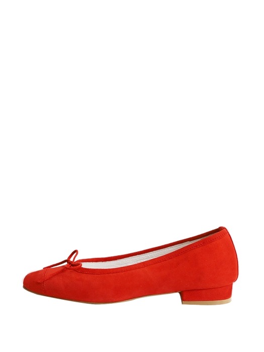 clover flat shoes - red