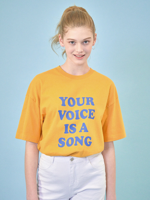 YOUR VOICE T-SHIRT (MUSTARD)