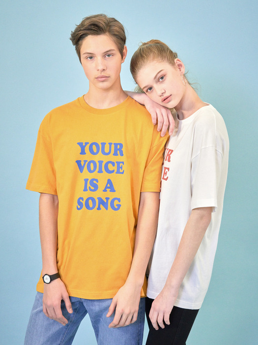 YOUR VOICE T-SHIRT (MUSTARD)